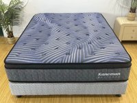 Matelas de lit moyen ferme de 12 pouces, tissu noir, matelas à ressorts de luxe haut de gamme, mousse à mémoire de forme, matelas hybride king size en boîte