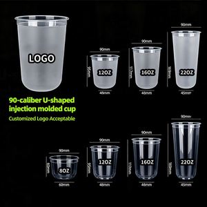 Gobelets en PP transparents biodégradables et écologiques, jetables, avec couvercles, 12oz, 16oz, 18oz, personnalisables avec logo, prix usine de gros - Product Image 3
