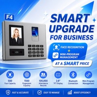 Máquina de Control de Asistencia con Huella Dactilar y Contraseña, Pantalla TFT de 2.4 Pulgadas, Mini-Programa con Puerto USB para Registro de Horario de Empleados de Oficina