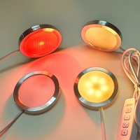 Luz LED Ultrafina USB para Gabinete, Regulable, 5V, Bajo Voltaje, de Aleación de Aluminio, para Impresión 3D, Gabinete de Vino, Luz Inferior