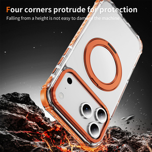 เคสโทรศัพท์แบบใสพร้อมแม่เหล็กในตัว หมุนได้ พับได้ สำหรับ <span class=keywords><strong>iPhone</strong></span> 17 16 15 14 13 <span class=keywords><strong>12</strong></span> Pro Max 11  พร้อมกรอบกันลื่นและฝาครอบป้องกัน - Product Image 4