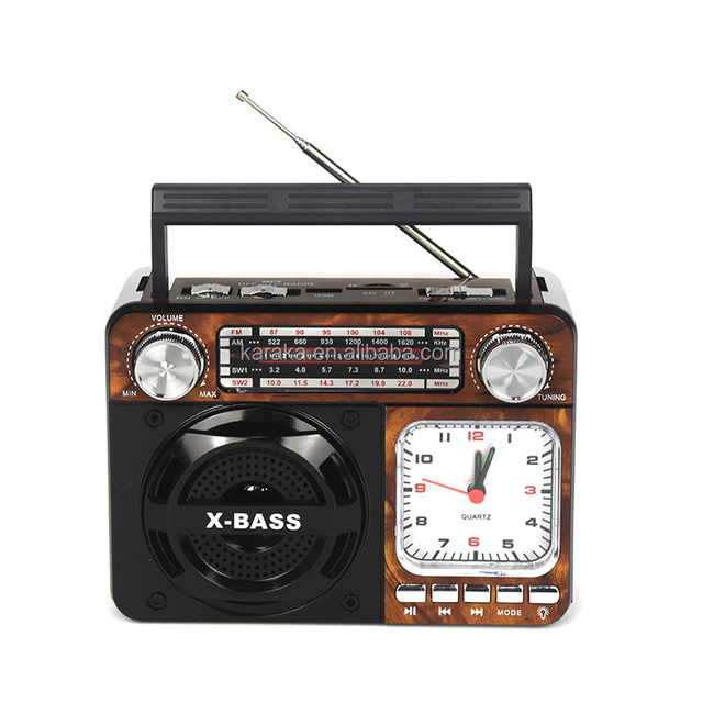 136 Manufacture Best Selling Multi Band Rechargeable Radio With Handle,torch ,mp3 Player and High Quality Sounds