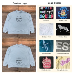 เสื้อสเวตเชิ้ตคอตตอนผ้าเทอร์รี่คอเต่าเฮฟวี่เวท360แกรมขนแปรงสไตล์หรูออกแบบโลโก้ได้ตามต้องการ - Product Image 2