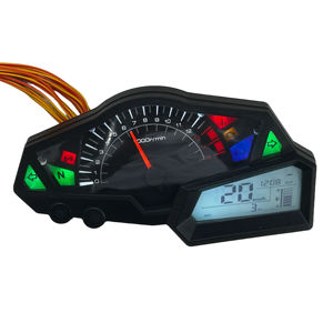 Medidor digital LCD para motocicleta velocímetro digital tacómetro para <span class=keywords><strong>moto</strong></span> para <span class=keywords><strong>Kawasaki</strong></span> <span class=keywords><strong>Ninja</strong></span> <span class=keywords><strong>300</strong></span> Z Z300 4tak - Product Image 1
