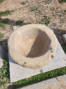 Antique chinois <span class=keywords><strong>Rustin</strong></span> Vintage vieux moyen haut rond creux mangeoire fleur planteur - Product Image 6