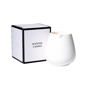 White Ceramic Candle <b>Jar</b> With Spout Soybean Wax Scented Candle For Home <b>Decoration</b> Indoor Use - Product Image 4