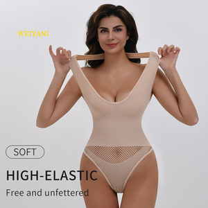 Da donna senza maniche profondo scollo <span class=keywords><strong>a</strong></span> V con corsetto <span class=keywords><strong>a</strong></span> canotta Slim Fit estivo senza schienale <span class=keywords><strong>body</strong></span> bodystocking <span class=keywords><strong>a</strong></span> <span class=keywords><strong>rete</strong></span> - Product Image 2