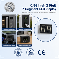Module d'affichage LED professionnel à 7 segments, 2 chiffres, 0,56 pouce, conçu pour les équipements d'affichage des cuiseurs sous vide