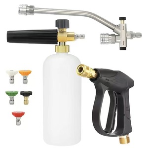 Canon à mousse manuel 2L pour nettoyeur haute pression de jardin avec lance à mousse neige et pulvérisateur à gâchette pour lavage de voiture et raccord de tuyau - Product Image 2