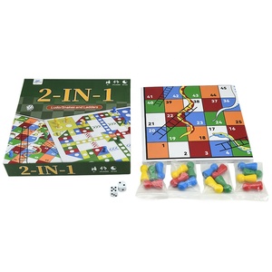 Juego de Mesa 2 en 1 Plegable de Serpientes y Escaleras y <span class=keywords><strong>Ludo</strong></span>, Certificado de Seguridad, de Papel y Plástico, Educativo, Portátil, para Niños y Familias, Juguete de Viaje - Product Image 3
