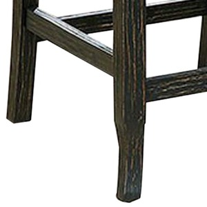 Bega 24 Inch Counter Height Modern Adjustable Wingback Tufted Smooth Gray Wood Base Chair Set of 2 for Home <b>Bar</b> & Dining - Product Image 6