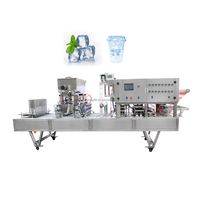 Machine automatique de remplissage et de scellage de gobelets à glaçons pour confitures de fruits sauce chocolat gelée yaourt crème glacée jus sucre miel