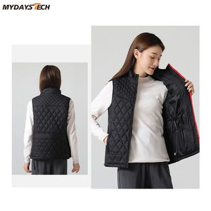 Maydays เสื้อกั๊กกันลมสีทึบซักได้มีไฟ USB สำหรับฤดูหนาวกลางแจ้งเล่นสกี - Product Image 6