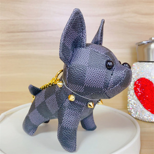 Boneka Kulit Anjing Petarung, Liontin Gantungan Kunci, Mainan Plush Bahan Lembut, Pereda Stres, Dekorasi Tas Ransel, Tas Tangan, Gantungan Kunci Mobil, Mainan Dekoratif PP - Product Image 2