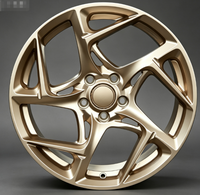 Rines de Aleación Forjados de 5 Radios de 18, 19 y 20 Pulgadas, Color Dorado Mate, 5x112 5x114.3, para Autos Deportivos y Sedanes Ferrari y Audi