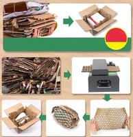Machine à fabriquer du papier en nid d'abeille, machine à découper le papier, coussin en papier pour protéger les emballages express