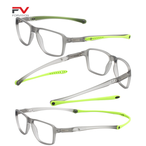 Trọng lượng nhẹ cổ điển tùy chỉnh đầy màu sắc phong cách thể thao đền hình chữ nhật TR90 khung quang học - Product Image 1