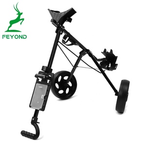 Chariot de Golf en alliage d'aluminium, 4 pouces, pliable, à <span class=keywords><strong>2</strong></span> <span class=keywords><strong>roues</strong></span>, avec support parapluie - Product Image 6