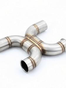 Adecuado para motocicletas <span class=keywords><strong>Triumph</strong></span> <span class=keywords><strong>Bobber</strong></span> Bonneville, modificado para silenciador de escape especial, sección central de escape de tres vías. - Product Image 2