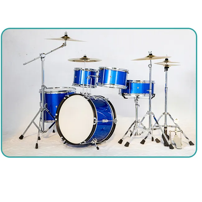 Hadiah Natal Drum Jazz, Set Drum Instrumen Perkusi Tiga Simbal Dua Drum