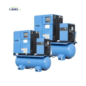 Langair 30KW 40HP Integrated Unit Screw Air Compressor With Receiver Dryer And Air Tank