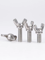 Vis à aile à verrouillage rotatif en acier inoxydable 304 DIN 316 pour le montage de serre-câbles et l'assemblage de panneaux de présentoirs