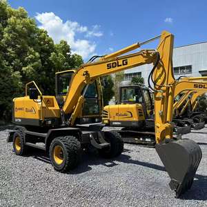 Excavadora de ruedas SDLG EA775H 8Ton a la venta Mini maquinaria de construcción con motor y componentes de núcleo hidráulico - Product Image 2