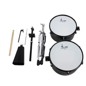 اللاتينية قرع 13 "و 14" Timbales طقم أنابيب مع حامل و جرس