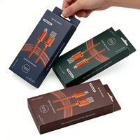Boîte d'emballage en papier pour casque d'écoute avec câble de données USB suspendu personnalisé Boîte d'emballage en carton pour câble de chargement de produits électroniques