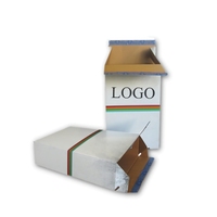 Boîtes en papier d'expédition Eurobox personnalisées en carton ondulé brun avec stratification mate et gaufrage pour le stockage des chaussettes et de la fourrure