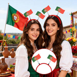 Diademas con Banderas Nacionales, Accesorios para Fanáticos del Fútbol, Decoración para Celebraciones de Partidos de Fútbol, Mini Banderas para el Cabello - Product Image 6