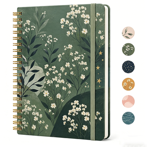 Carnet à spirale personnalisé en gros, carnet à couverture rigide avec élastique, carnet de croquis et de peinture OEM, journal intime pour enfants - Product Image 2