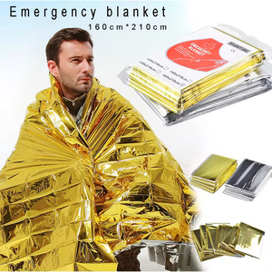 Manta de Aislamiento Térmico de Emergencia Prehospitalaria para Primeros Auxilios, Película de Aluminio PET Impermeable, Ligera (50g), para Todas las Estaciones - Product Image 6