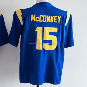 Maillot de football pour homme style tendance 2026 Ladd McConkey, brodé, Derwin James Jr, Justin Herbert 52, Khalil, tailles S-3XL - Product Image 5