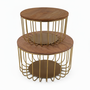 Corbeille à fruits moderne en métal avec cadre ouvert pour la décoration intérieure élégante, la salle à manger et le comptoir de la cuisine - Product Image 1
