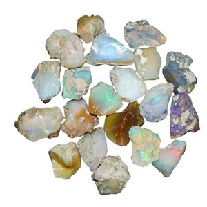 GEMKORA – opale éthiopienne brute, pierre précieuse naturelle de 20mm +, pierre de guérison naturelle, fourniture pour la fabrication de bijoux, forme irrégulière, B0F3JP7DB4 - Product Image 2