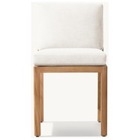 Outdoor Moderne Gartenmöbel Armlehnenstühle und Beistellstühle Massives Teakholz Esstisch-Set