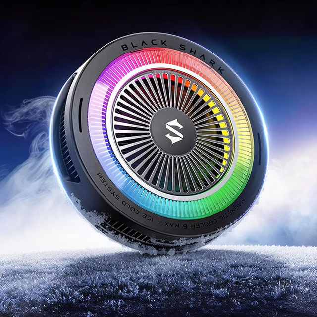 Black Shark Tablet Cooler 6 Max Magnetic Back Clip Semiconductor Cooling Extra-Large Heat-Dissipation Area Low-Noise for Gaming