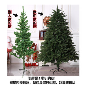 Árbol de Navidad Artificial Lamp Fairy de 1.2m-3m, Mezcla de PE, Preiluminado, Decoración para el Hogar - Product Image 2