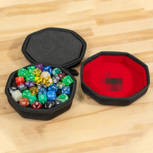 Factory Custom Transparent Square Acrylic Eco-Friendly Classic Dice Tower Tray Travel Dice Case with Customized Logo for RPG DND - Product Image 1