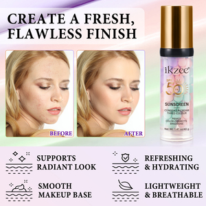 Crème isolante solaire IKZEE SPF 50, correcteur de teint, éclaircissant, correcteur de trois couleurs, base de maquillage pour le <span class=keywords><strong>visage</strong></span> - Product Image 5