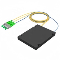 Splitter PLC Serat Optik 1x4 1x8 1x16 Singlemode SC APC FC APC Kotak ABS Kehilangan Penyisipan Rendah untuk FTTH GPON CATV