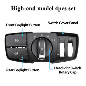 Cache-bouton de commande de phare avant de voiture pour <span class=keywords><strong>BMW</strong></span> Séries 1 2 3 4 X1 X2 F20 F45 F30 F31 F48 F39 61319265300 - Product Image 3