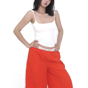 TS-028 Backless Camisole Top With <b>Bra</b> Pads Slim Fit Solid Color Cotton Summer Autumn Wear White Black Light <b>Blue</b> - Product Image 6