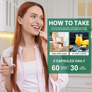 Acentialabs 60カプセル肝臓ケア製品ハーブサポートミルクシスルサプリメント肝臓デトックス8ミネラル - Product Image 4