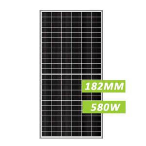 แผงโซลาร์เซลล์แบบพับได้คุณภาพสูงขนาด 182 มม. PERC Half Cell IBC พร้อมเทคโนโลยี N-Type HJT/BIPV สำหรับระบบโซลาร์เซลล์บ้าน 550W-580W - Product Image 4