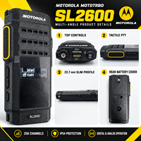 Radio Motorola MOTOTRBO SL2600e SL1M SL1600 VHF UHF 400-527 MHz avec écran OLED, talkie-walkie pour l'hôtellerie et les équipes de construction