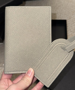 כיסוי דרכון עור pu עם תיק תג מטען עמיד מחזיק החוברת - Product Image 3