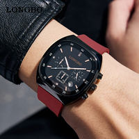 Jam Tangan Silikon Unisex LONGBO Baru, Kronograf Multifungsi, Jam Tangan Bercahaya, Tahan Air Berkualitas Tinggi Grosir Pabrik