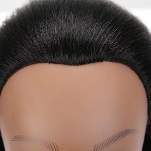 Tête de Mannequin d'Entraînement en Cheveux Synthétiques Lisses de 18 Pouces pour Coiffure et Tressage – Vente en Gros - Product Image 4